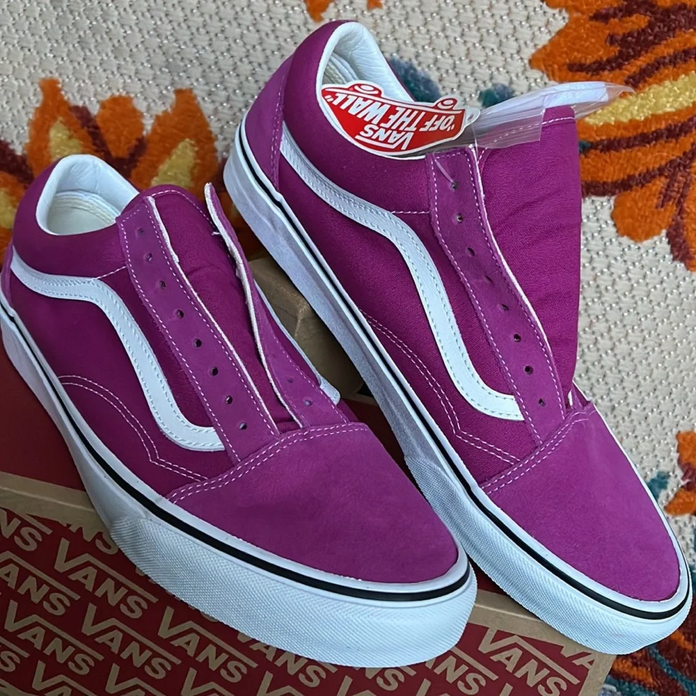 Vans •Old School Fuchsia Red/True White Men’s sneakers - Picture 7 of 16